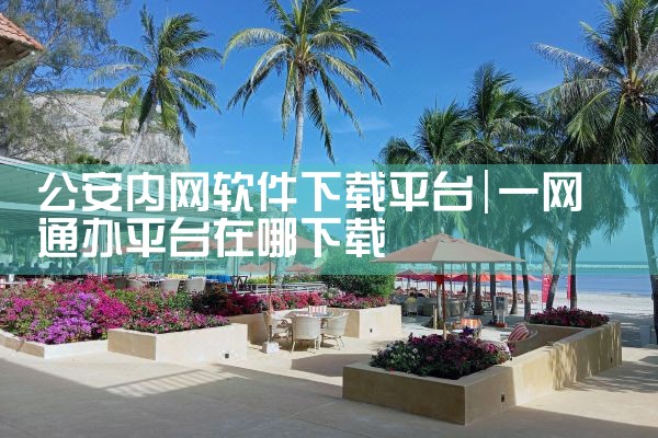 公安内网软件下载平台