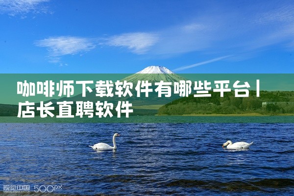 咖啡师下载软件有哪些平台