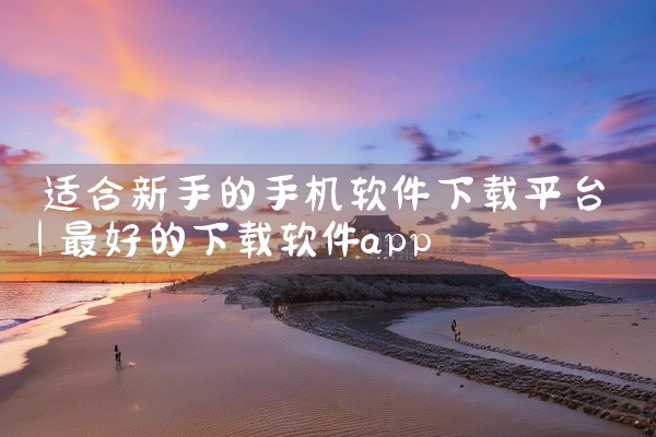 适合新手的手机软件下载平台